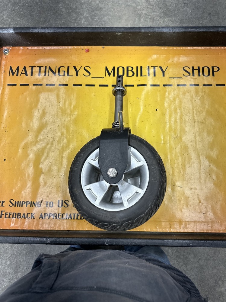 🥇Front Caster & Fork for Pride Maxima Mobility 3-Wheel Scooter 10x3 Solid Wheel