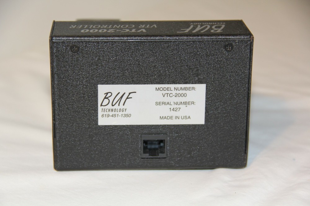 BUF Technology VTC-2000 VTR-Controller Compact Table Top Unit