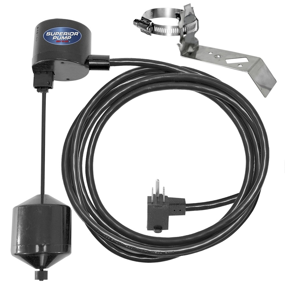 Superior Vertical Float Switch W/Tapered Float Ball 10' Cord