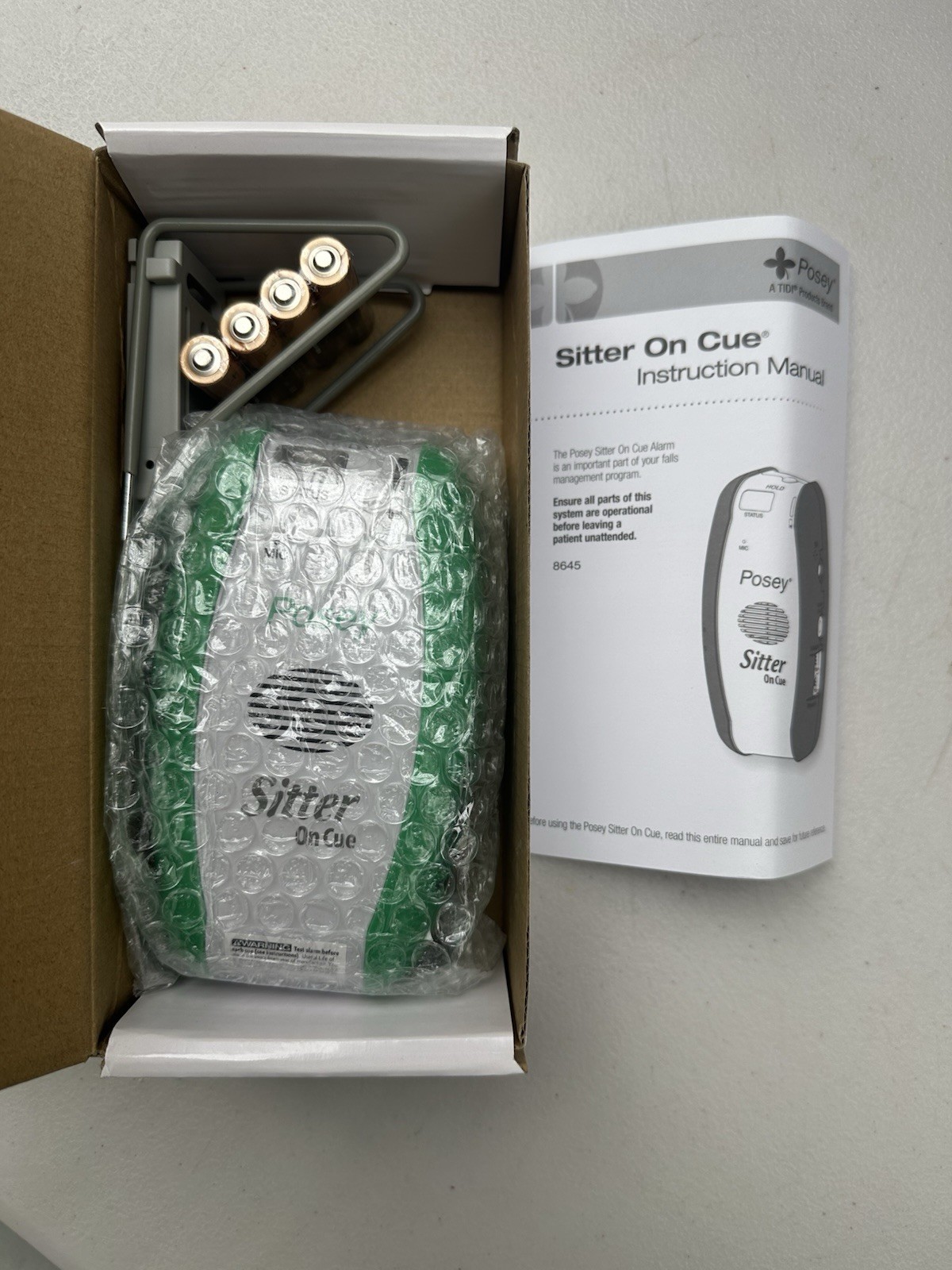 Posey 8645 Sitter On Cue Patient Alarm Brand New