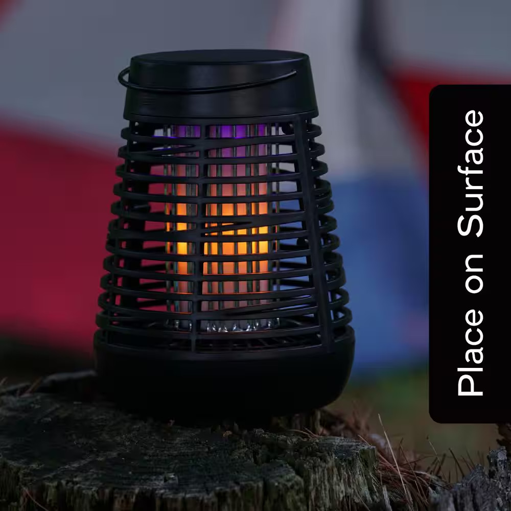 Portable Solar Insect Killer Torch with LED Flame Effect