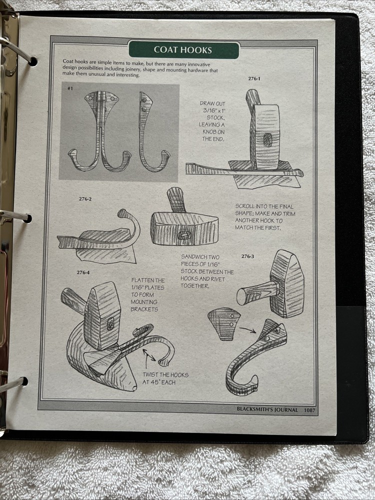 Blacksmith's Journal 1997 Complete Year Illustrated Techniques Set