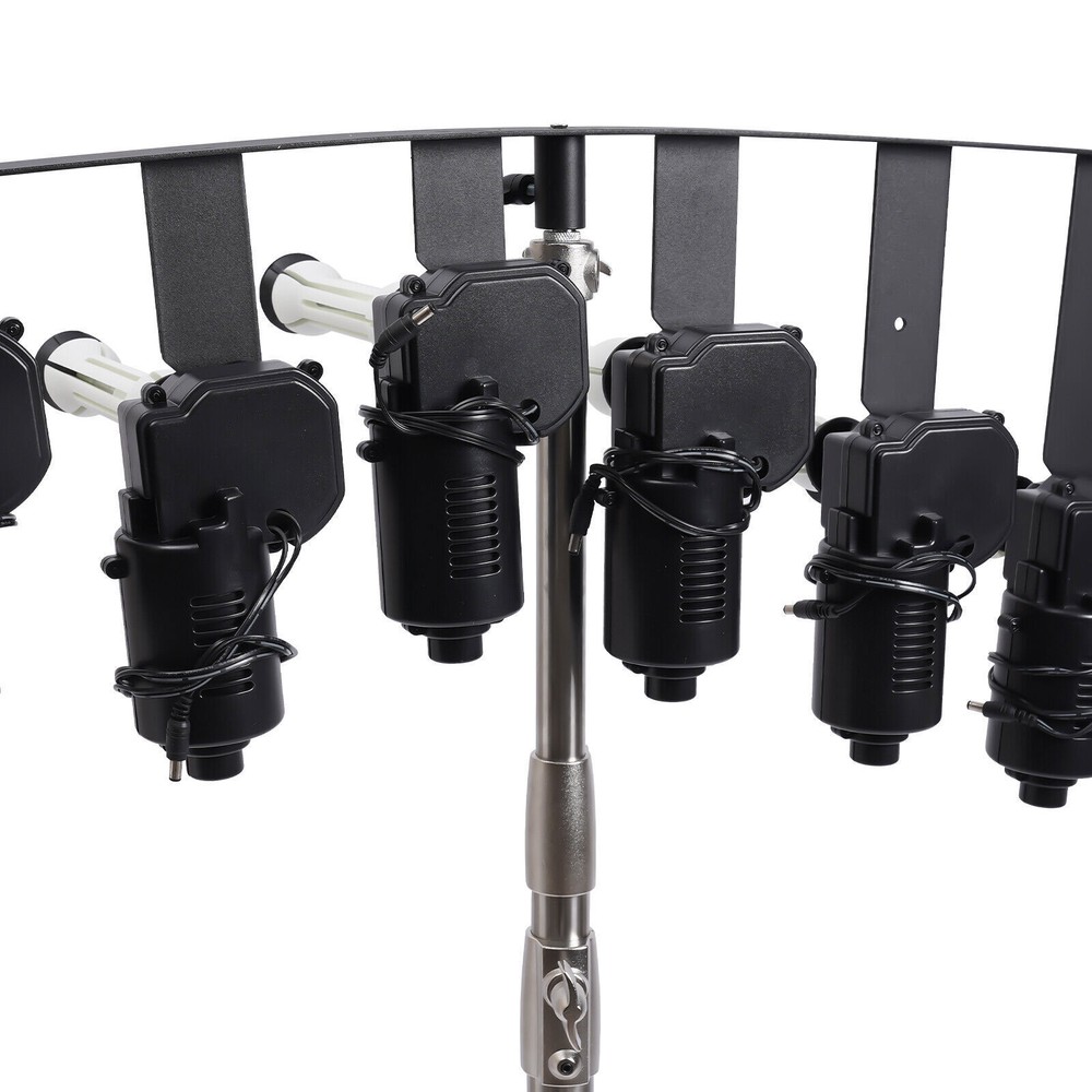 Motorized 6-Roller Backdrop Support System Wall Mounted Photo Video with Remote