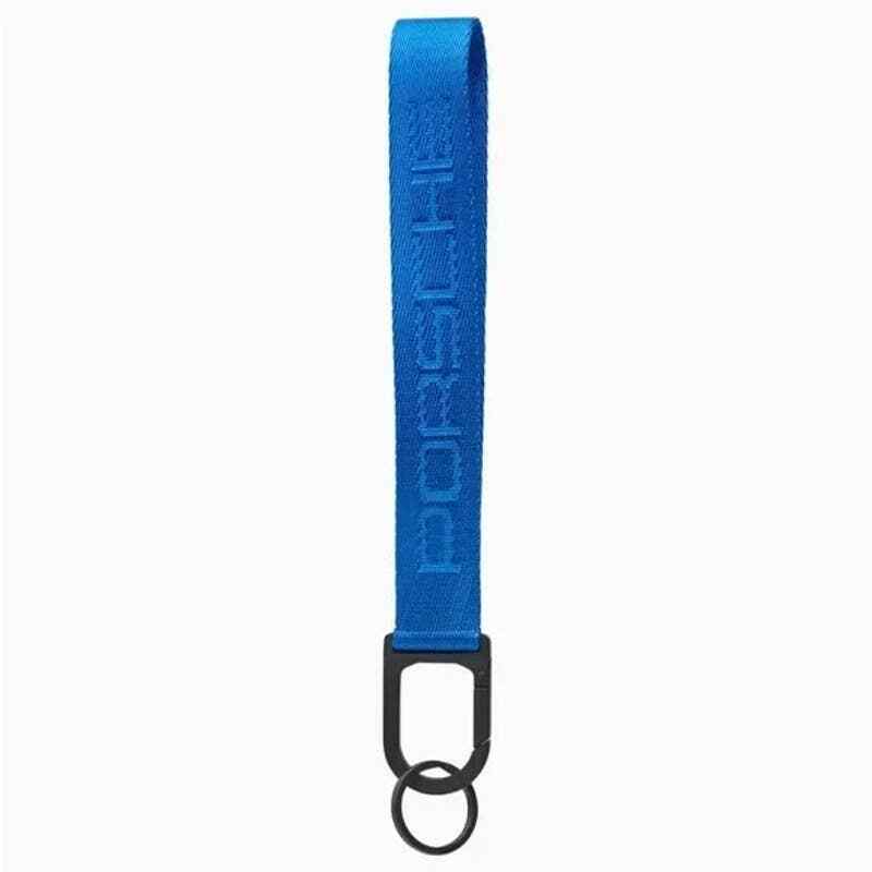 Porsche 911 GT3 Door Pull Handle OEM Keychain Strap Shark Blue Lanyard Ring