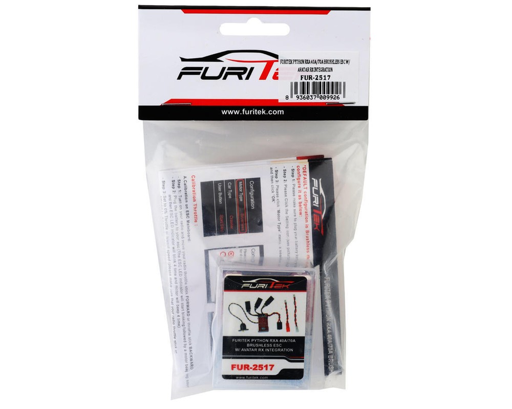 Furitek Python RXA 40A/70A Integrated Brushless/RX Combo (Avatar Version)
