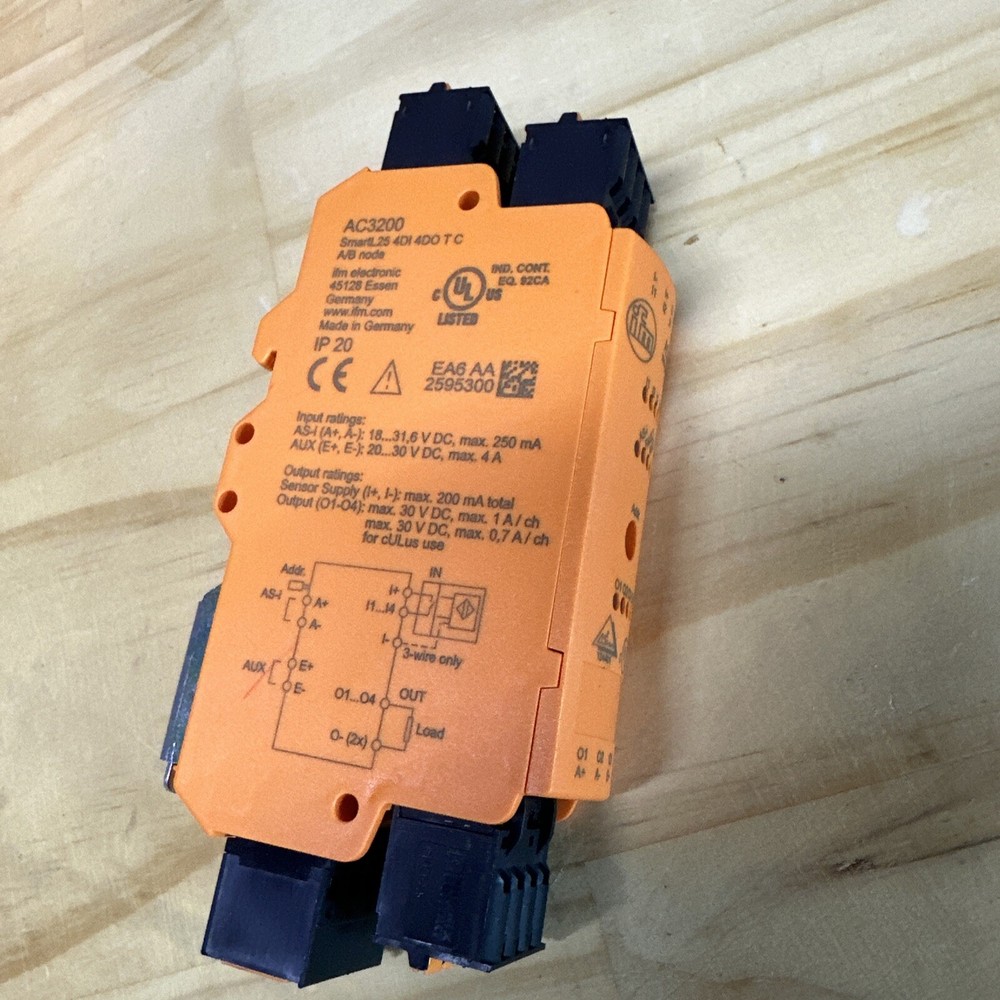 Ifm AS-Interface AC3200 SmartL25 4DI 4DO T C