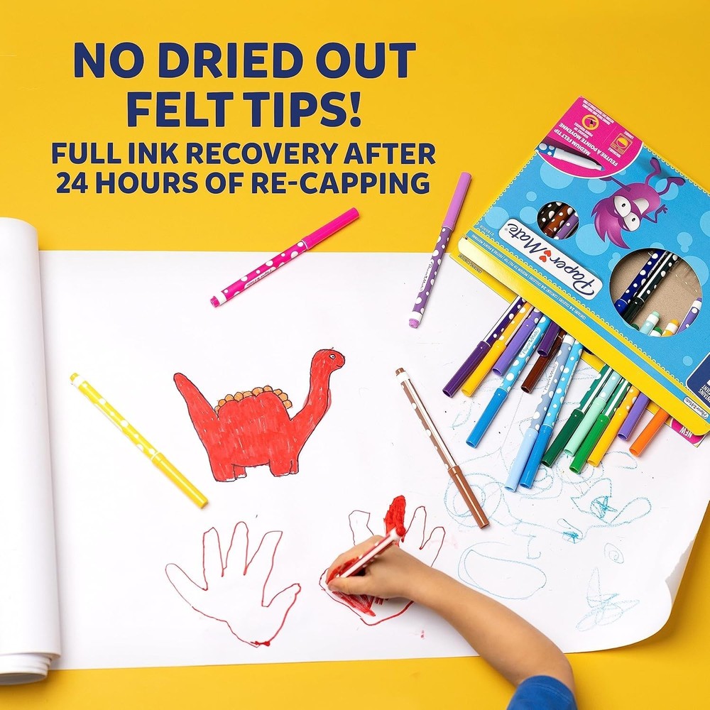 Papermate Colouring Felt Tip Pens Assorted 24pk