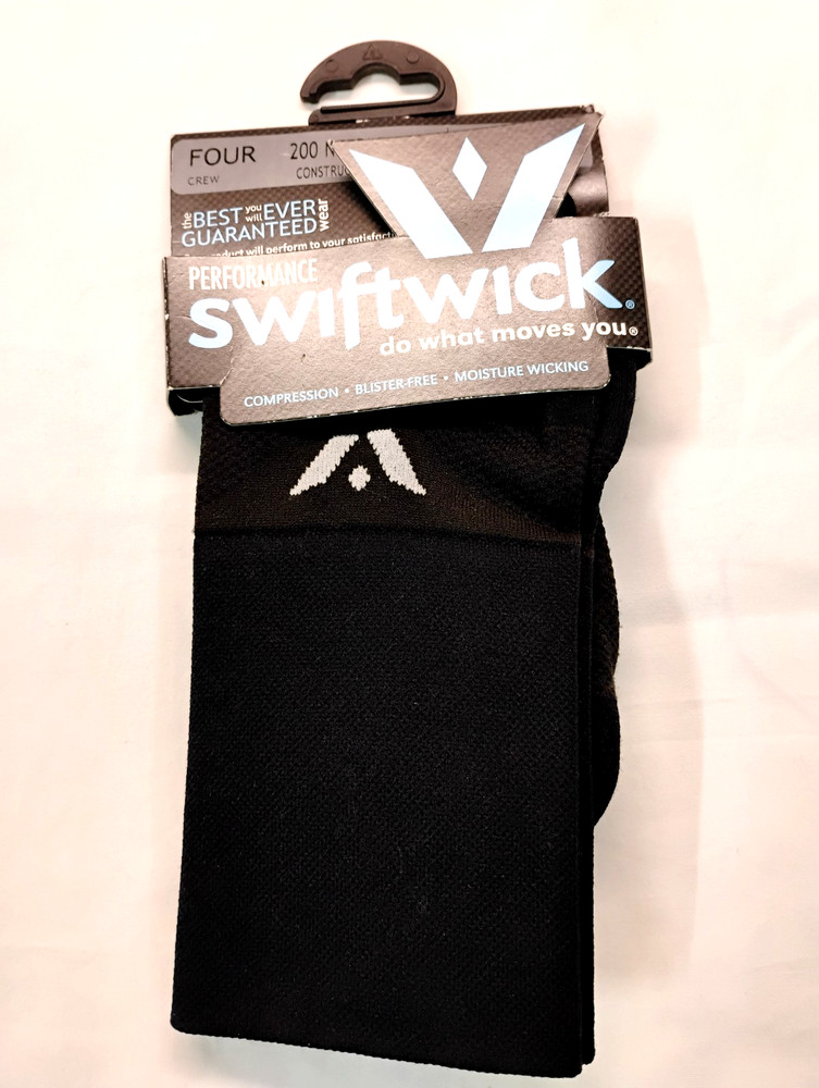 Swiftwick Perf 4 High Bicycle Socks Back Small