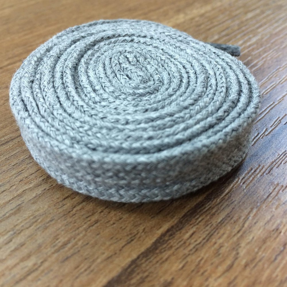 4 Pcs Hoodie Drawstring Replacement 14mm x 51" Flat Drawstrings Color Beige-Grey