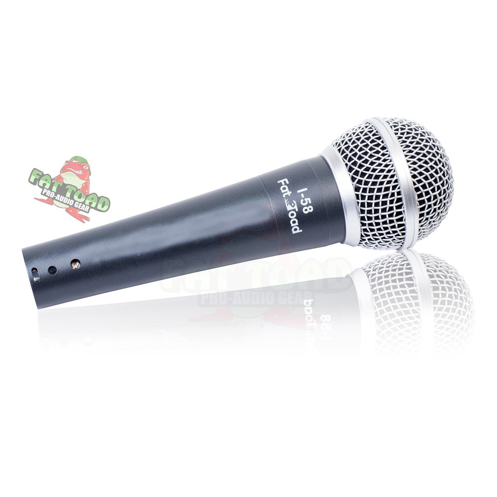 Cardioid Dynamic Microphone with Mic Clip by FAT TOAD | Vocal Handheld