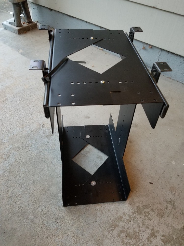 Adjustable slide-out under-desk CPU holder