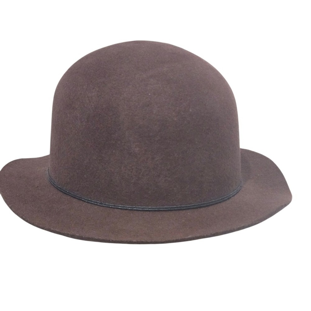 Chuck Women's Pure Wool Solid Color Bow Round Cloche Cap Hat S/M