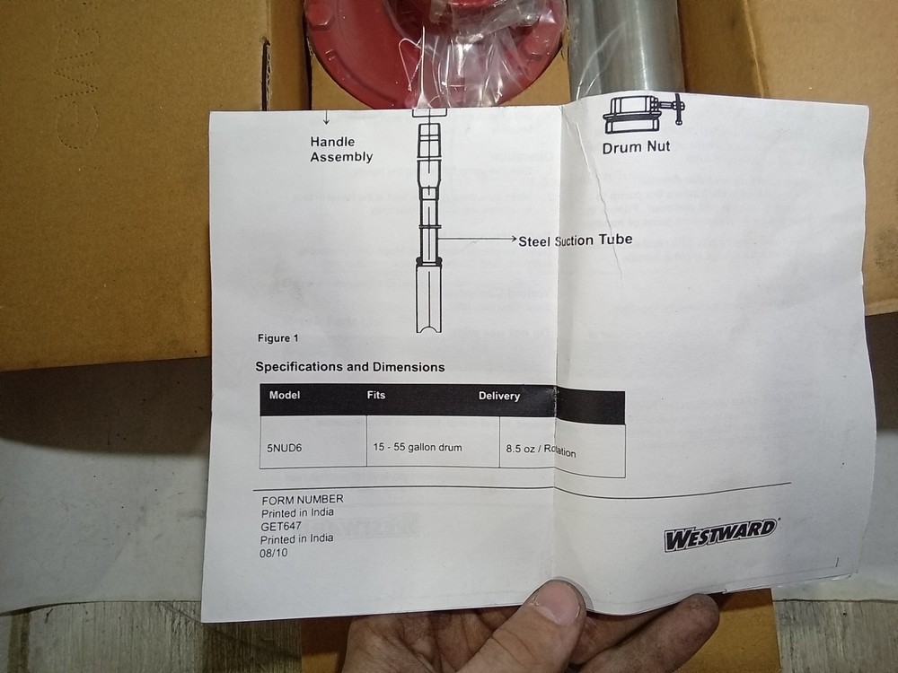WESTWARD 5NUD6 ROTARY DRUM PUMP (E8B)