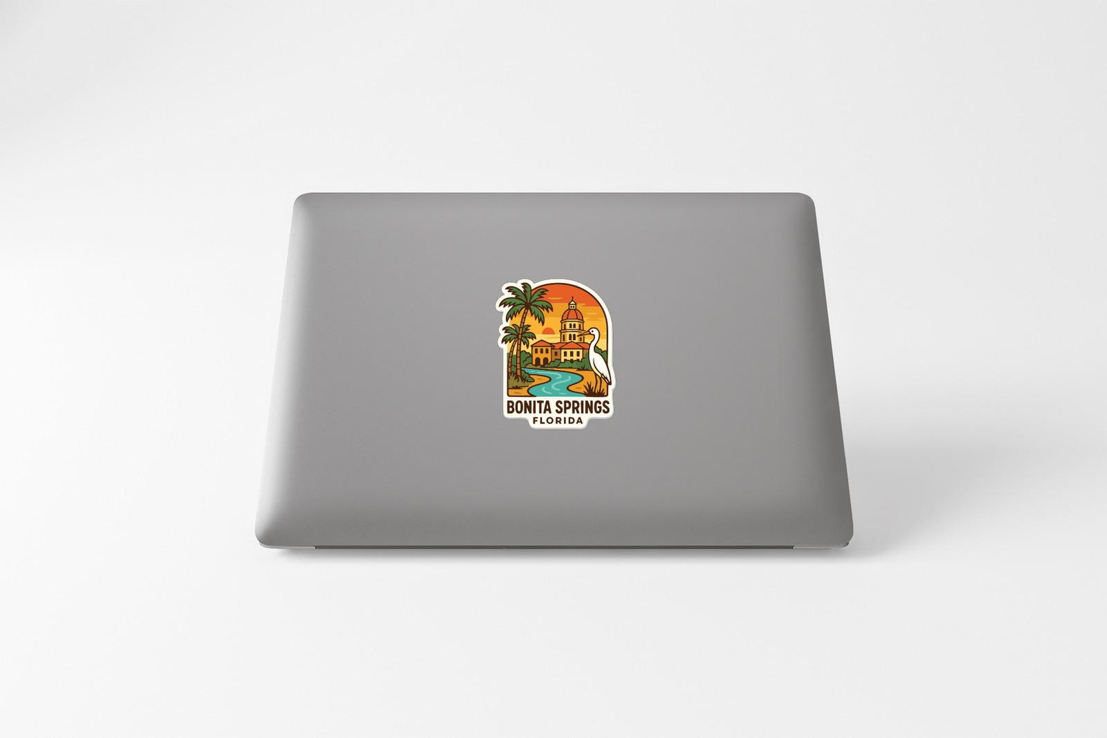 Bonita Springs Florida Sticker Decal Vinyl Die-Cut City Skyline Landmark Design