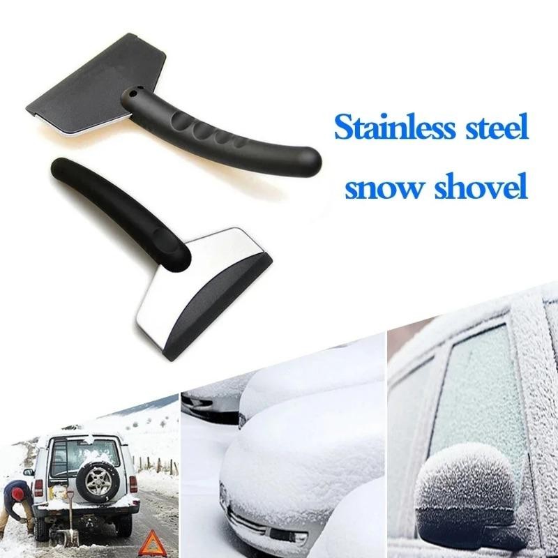 2pcs Multifunction Car Snow Shovel Winter Windshield Defrosting Ice Scraper Tool
