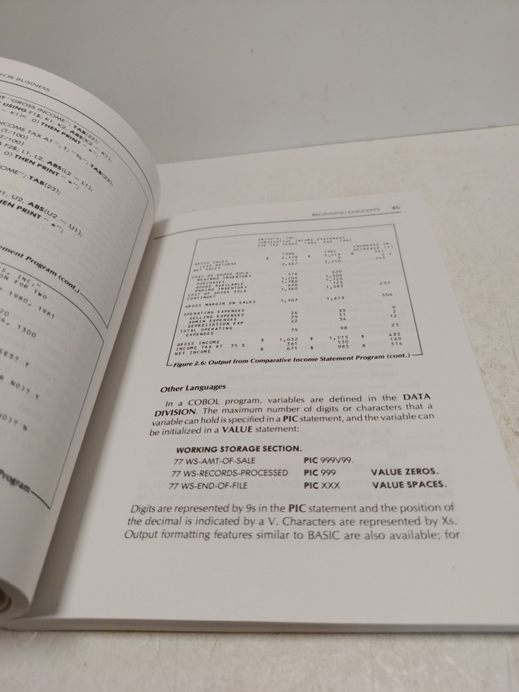 BASIC for Business 1st Edition 1982 by Douglas Hergert SYBEX Programming Book