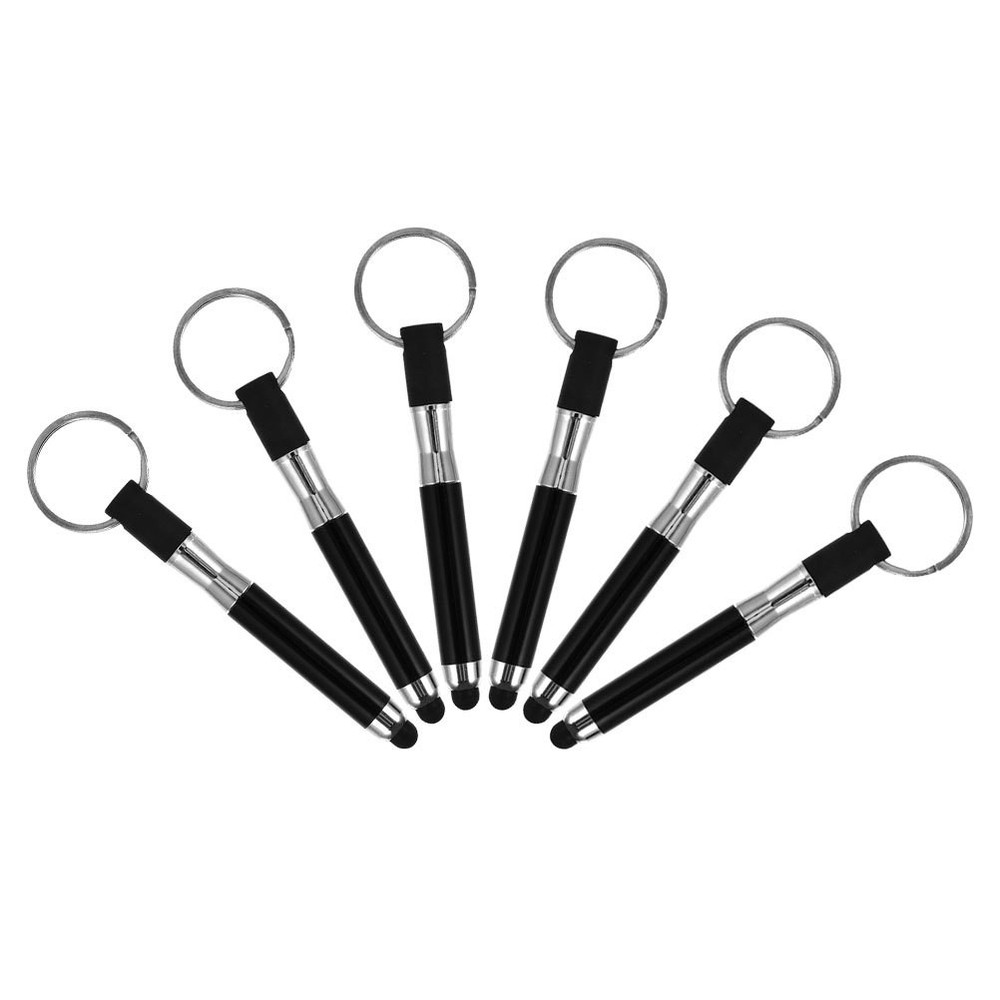 6 PCS Capacitive Stylus Pen Keyring Keychain Touch Keychains Cute