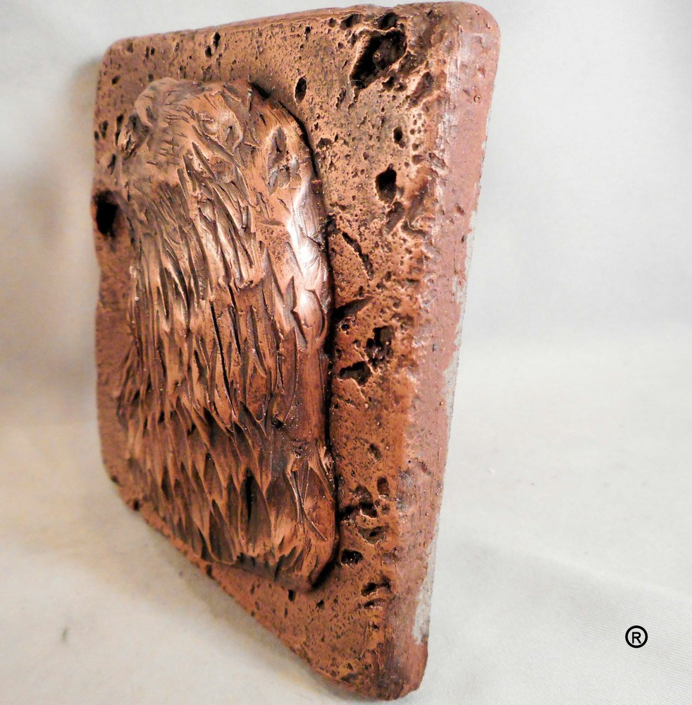 Copper Wildlife (Eagle) 4"x4" Decorative Wall Tile
