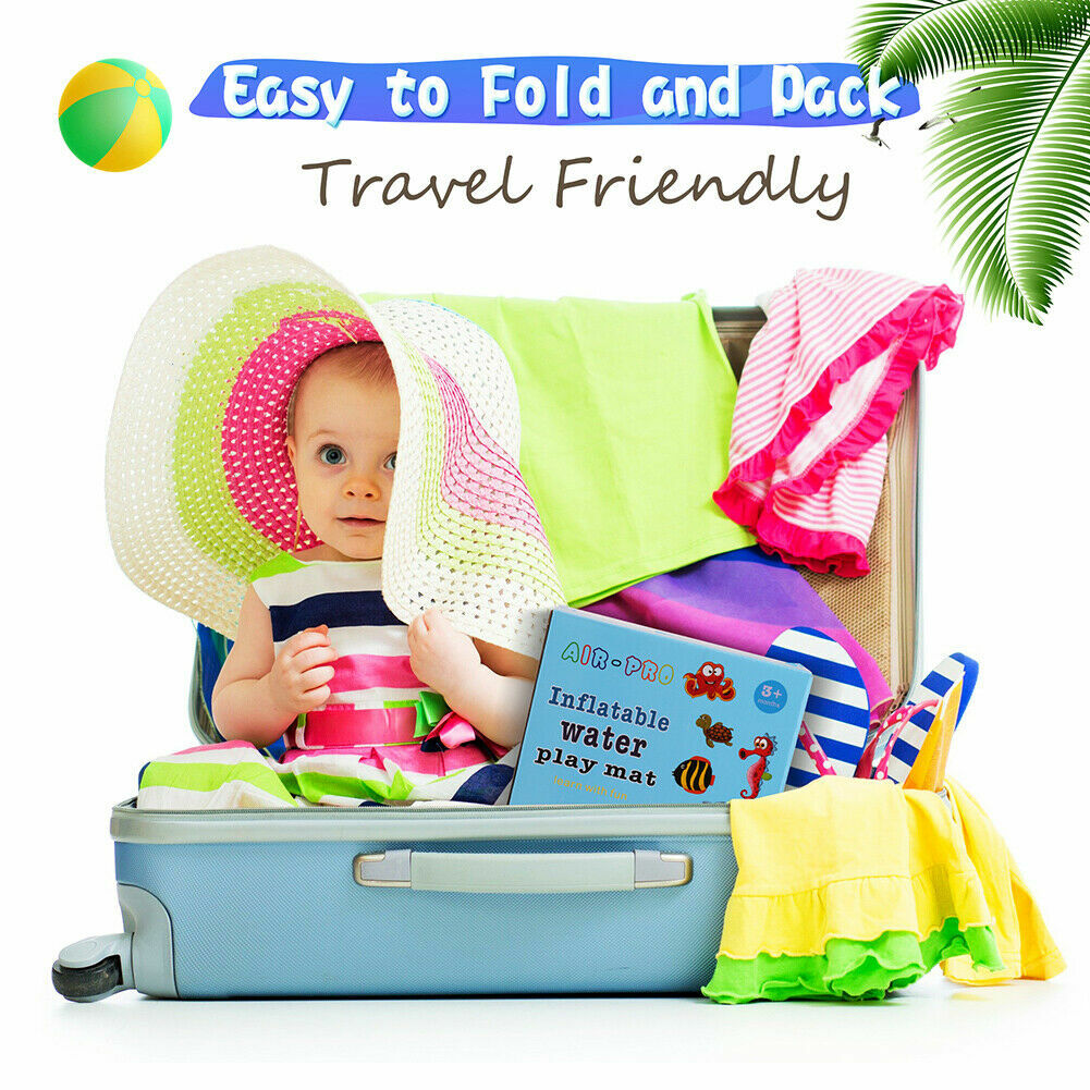 Inflatable Water Play Mat For Newborn Baby Infants Toddlers Toys Christmas Gift