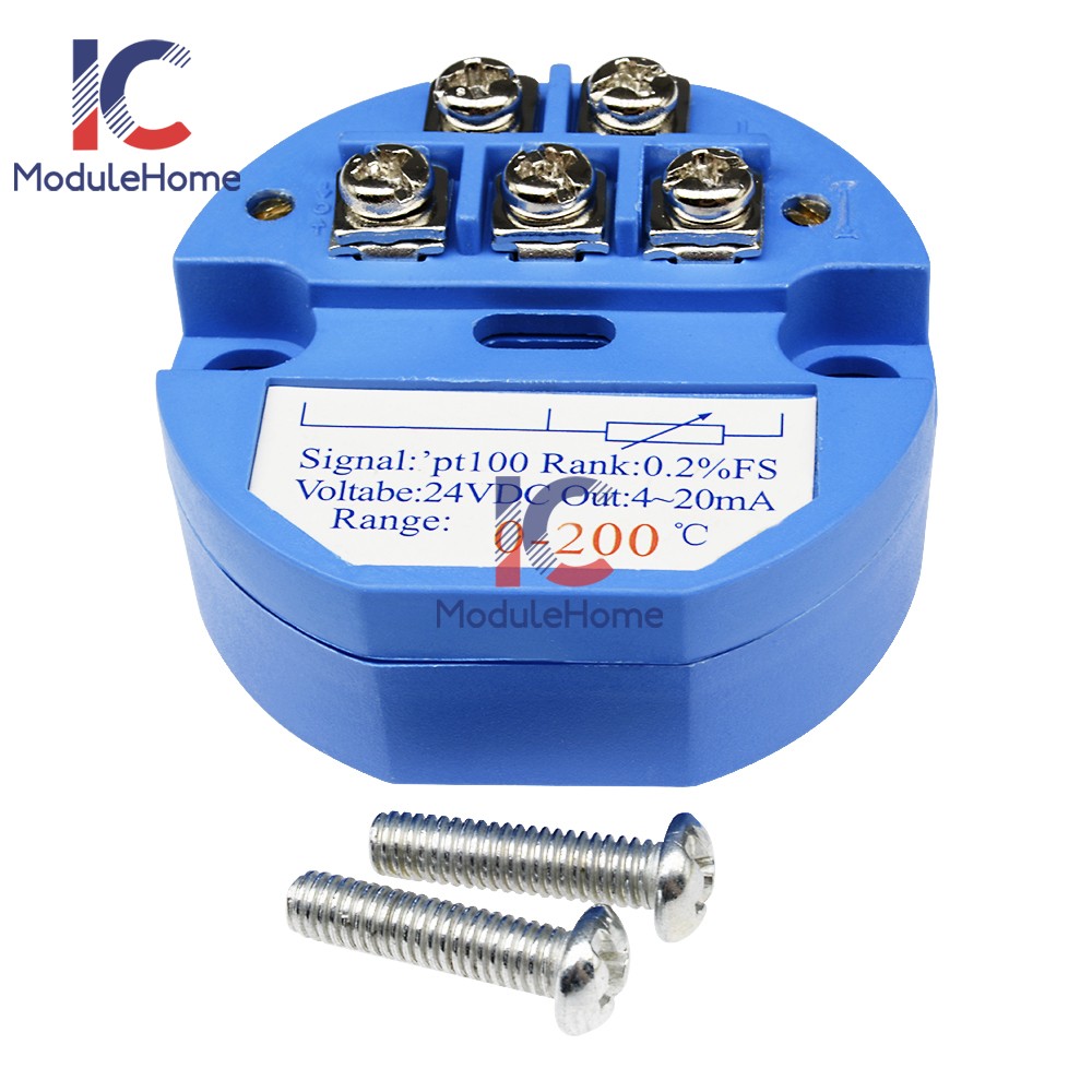 10pcs PT100 4-20MA 0-10V Temperature Sensor Transmitter Module