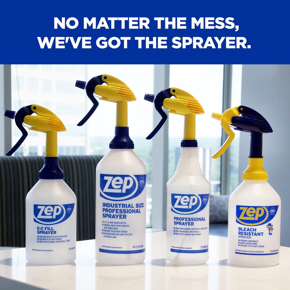 Zep Professional Spray Bottle 32 oz Adjustable Nozzle