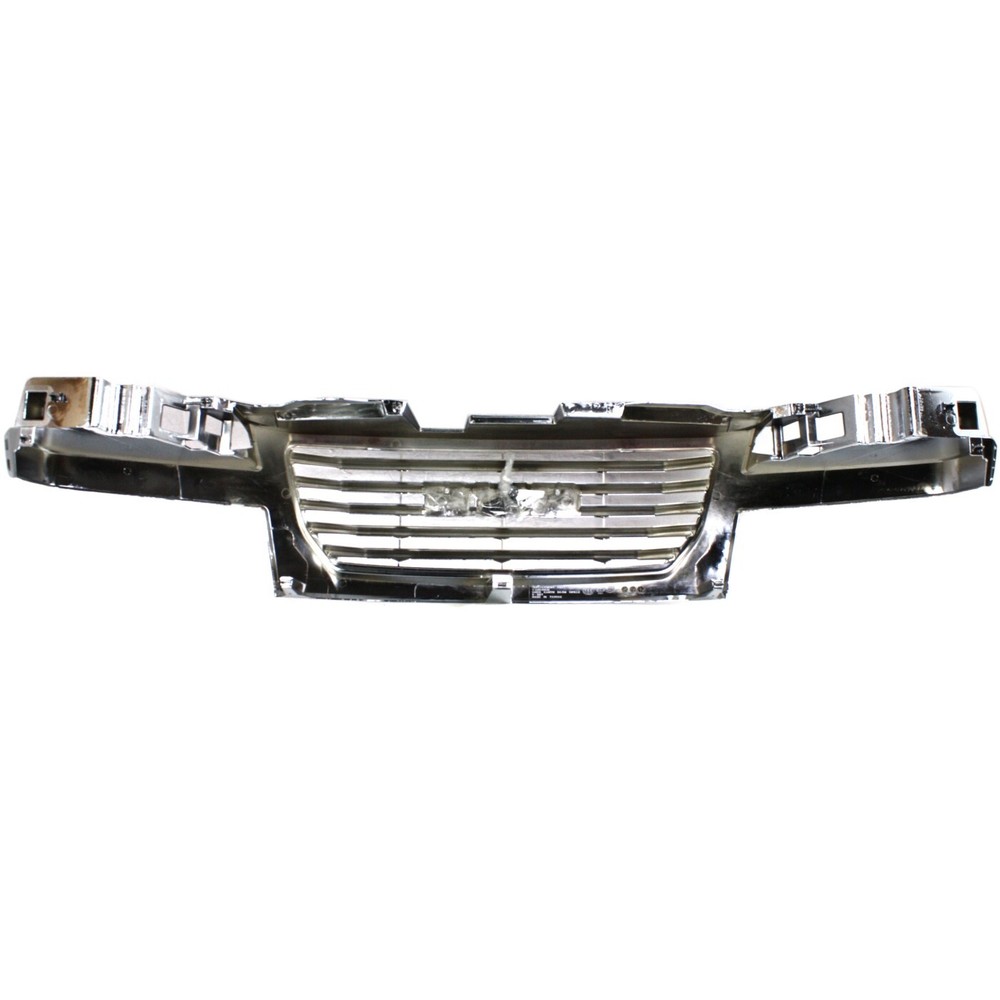 Grille For 2004-2012 GMC Canyon Chrome Shell w/ Black Insert Plastic