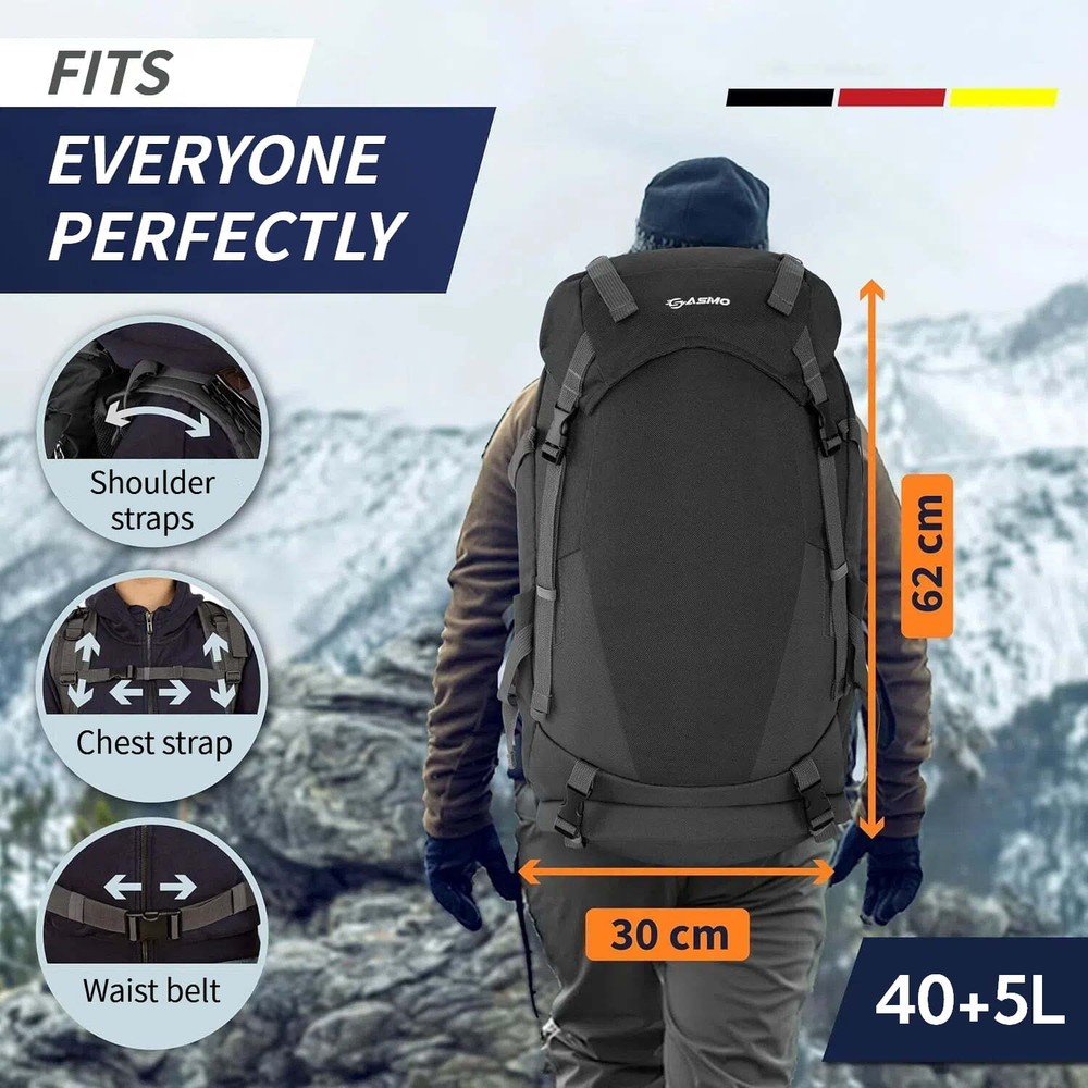 PeakPulse 45L All-Terrain Hiking Back Pack