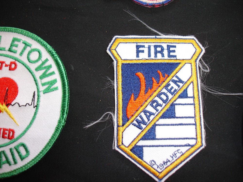 fire department firefighting rescue vintage patch set