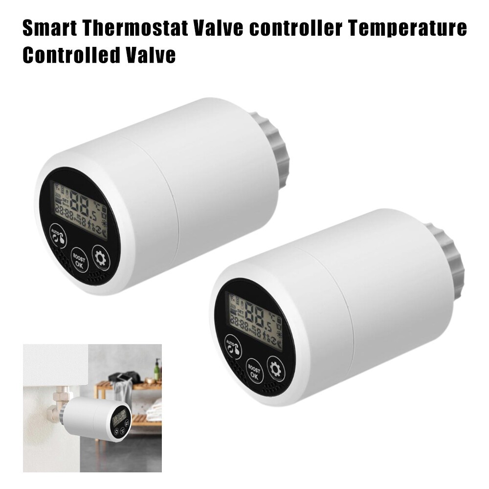 Smart Thermostat Radiator Valve Programmable Actuator Temper Tuya Zigbee