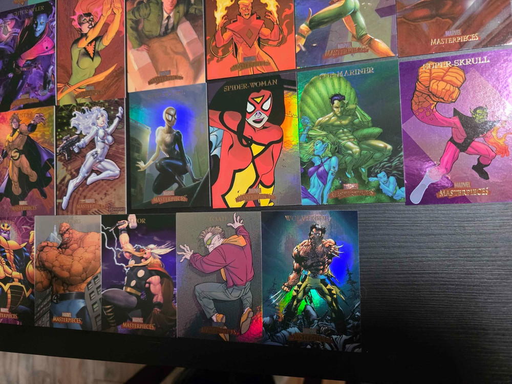 2007 MARVEL MASTERPIECES INCOMPLETE FOIL SET 59 CARDS