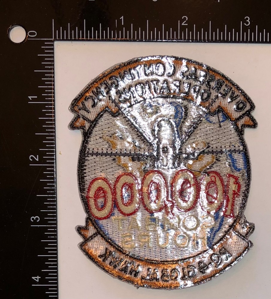 USAF RQ-4 Global Hawk 100,000 Combat Hours Overseas Contingency Operations Patch