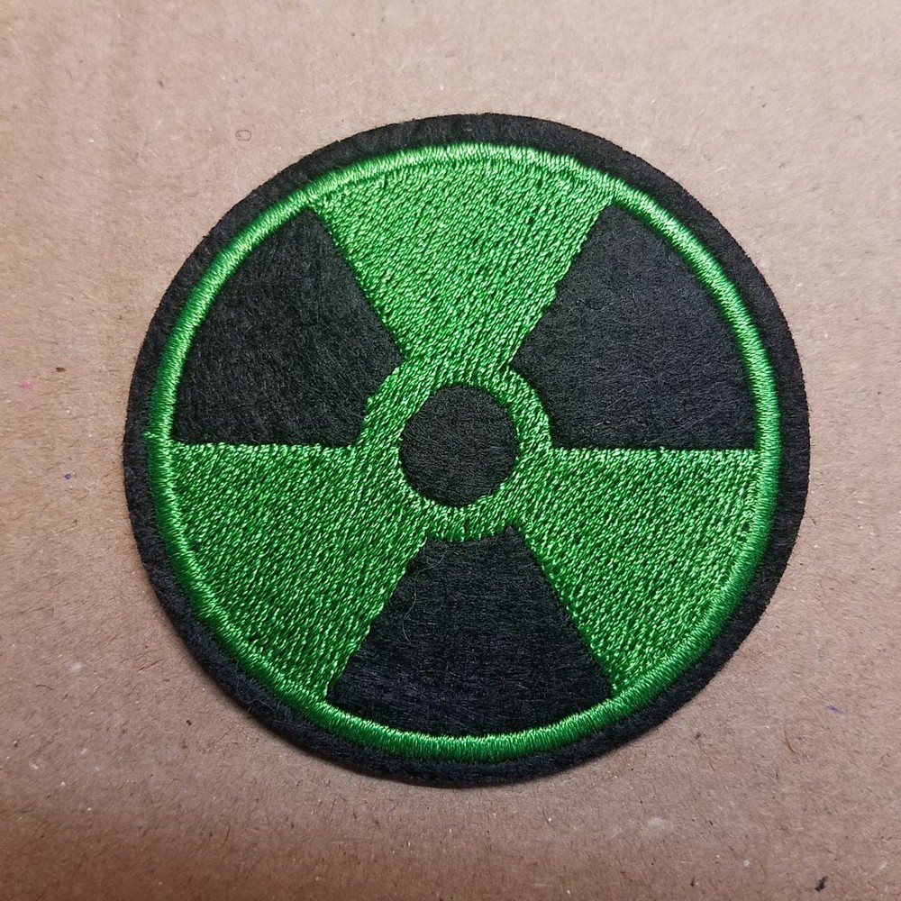 HULK Green Radiation Symbol Patch 2 1/2  inches