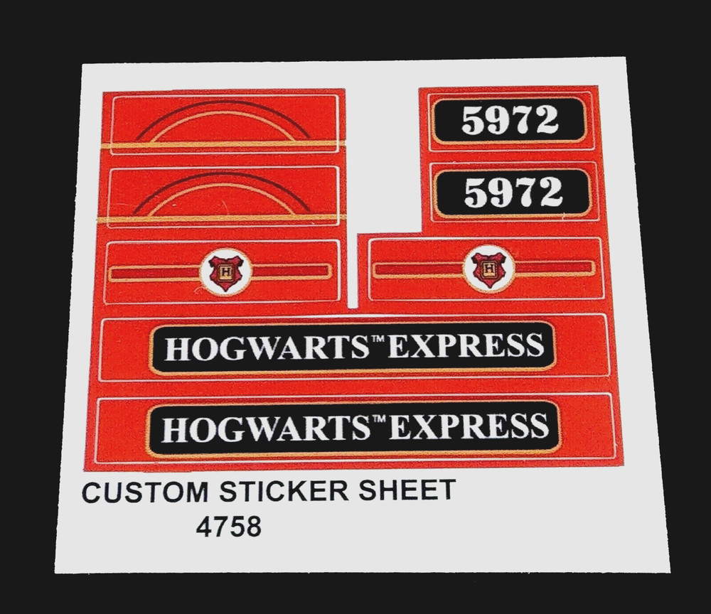 Custom stickers for 4758 / 10132 replacement stickers