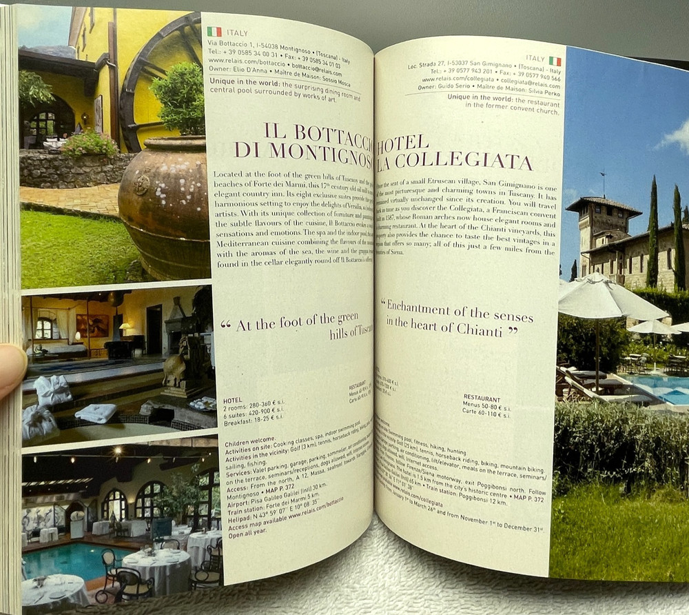 2011 Relais & Châteaux Guide, Planters Inn Charleston, Mint Condition