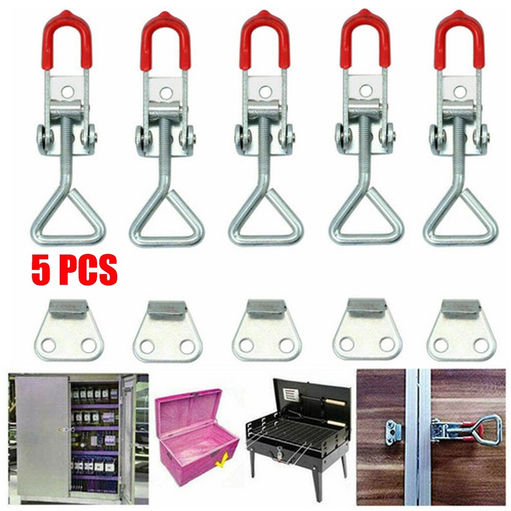 5PCS Self-locking Buckle Toggle Latch Clamp Cabinet Box Latch  Adjustable Lock