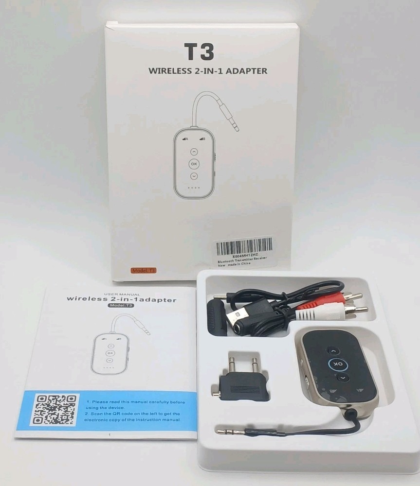 Bluetooth 5.4 Transmitter Receiver CNC Aluminum Wireless Audio Adapter 2-in-1