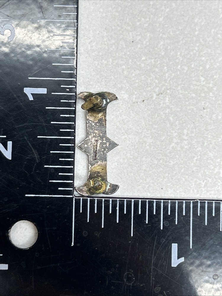 Vintage Sterling Silver Engraved Letter I