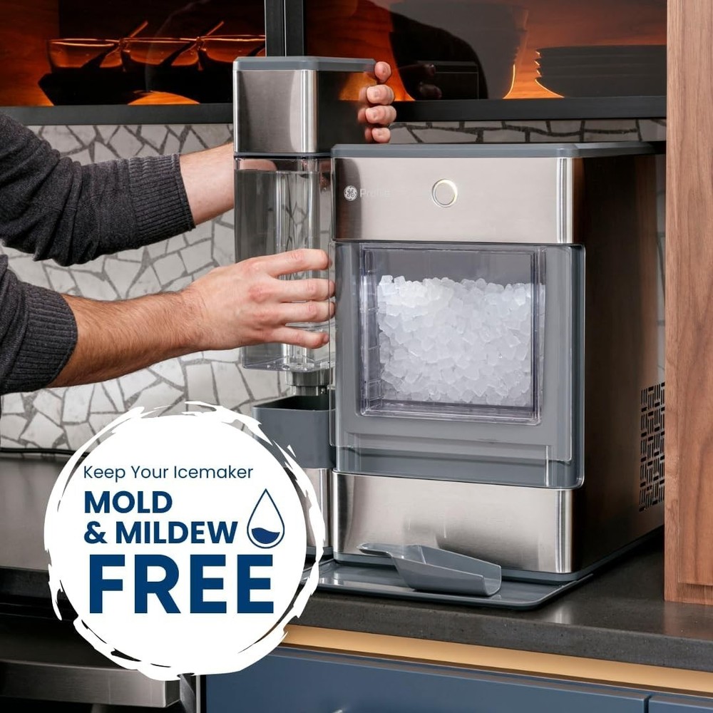Compact Opal Nugget Ice Maker Maintenance Kit | Odorless 5 oz Solution & Sponge