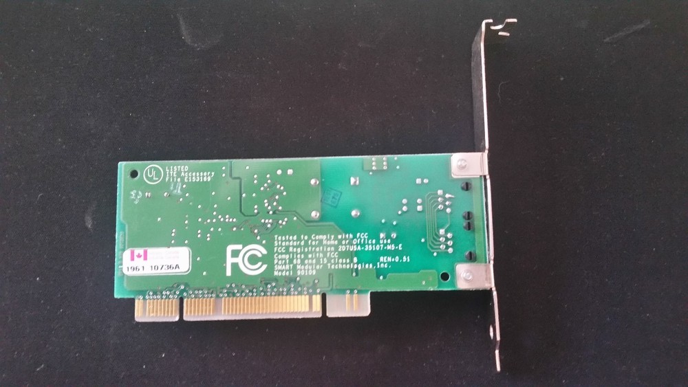 Smart Modular Technologies 56k PCI Modem Model 90109