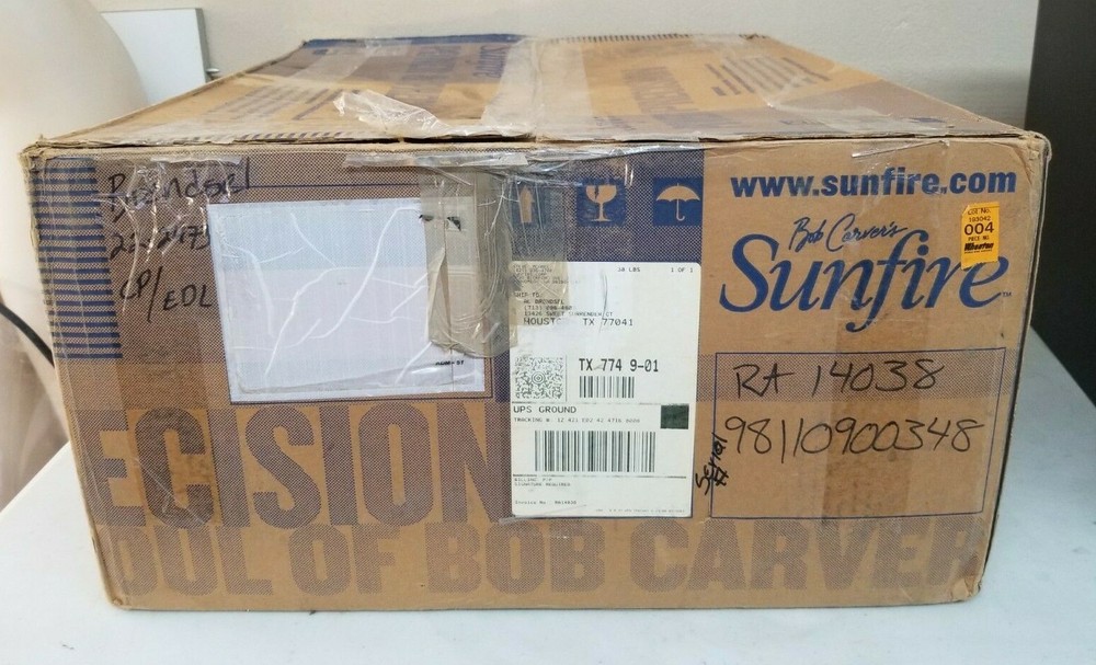 SUNFIRE Theater Grand Processor ORIGINAL BOX