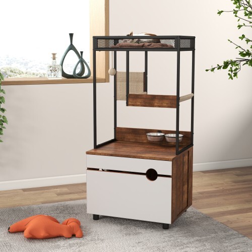 Living room cabinet Pet feed cat locker
