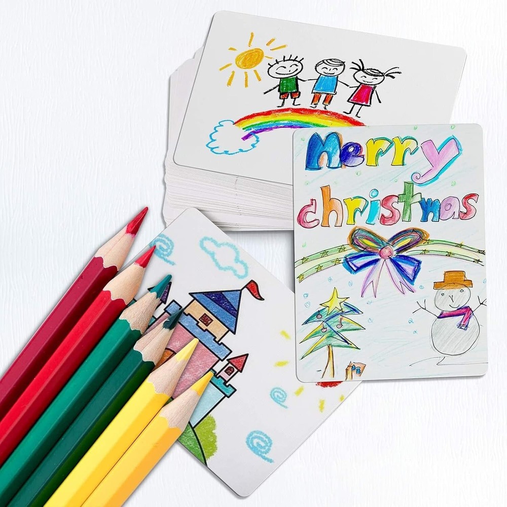 Blank Playing Cards 2-Pack (160PCS) – Poker Size Write On Flash Cards for Study