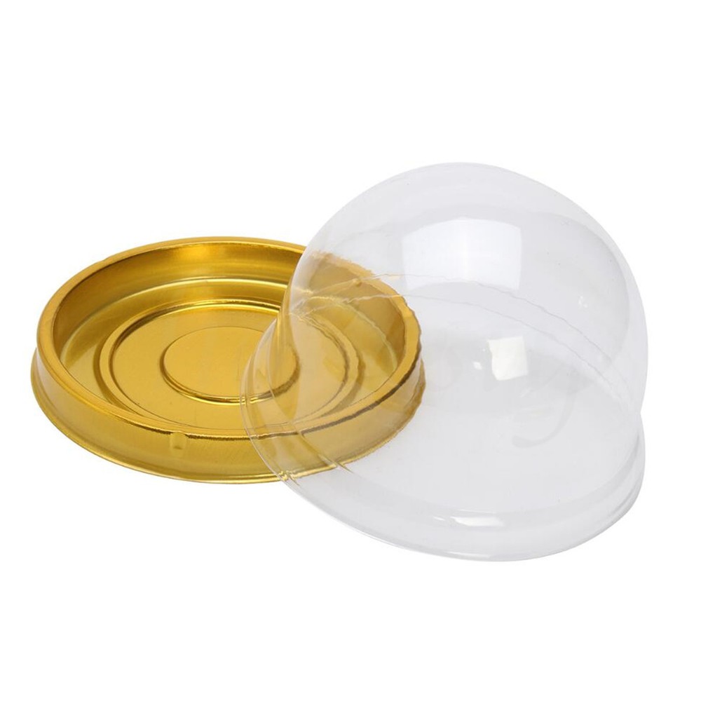 30pcs Clear Plastic Mini Cupcake Boxes Cake Packing Boxes Muffin Pod Dome Box