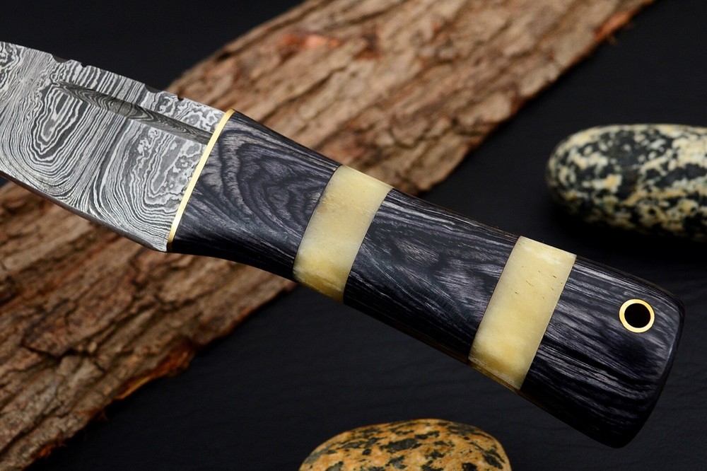 8 inches Celtic Scottish Dirk SGIAN DUBH DAGGER Bone Handle Knife.