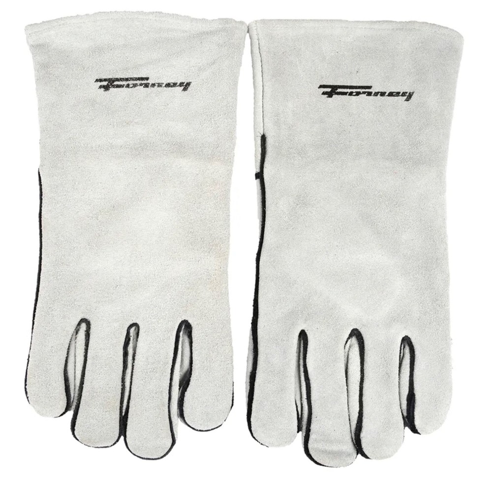 Forney 55200 Split Leather Welding Gloves Mig/Stick Size Large Cotton Lined