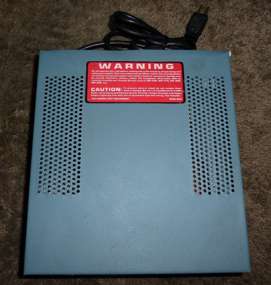 RCA VIZ WP-29A ISO-V-AC Variable Isolation Transformer Variac