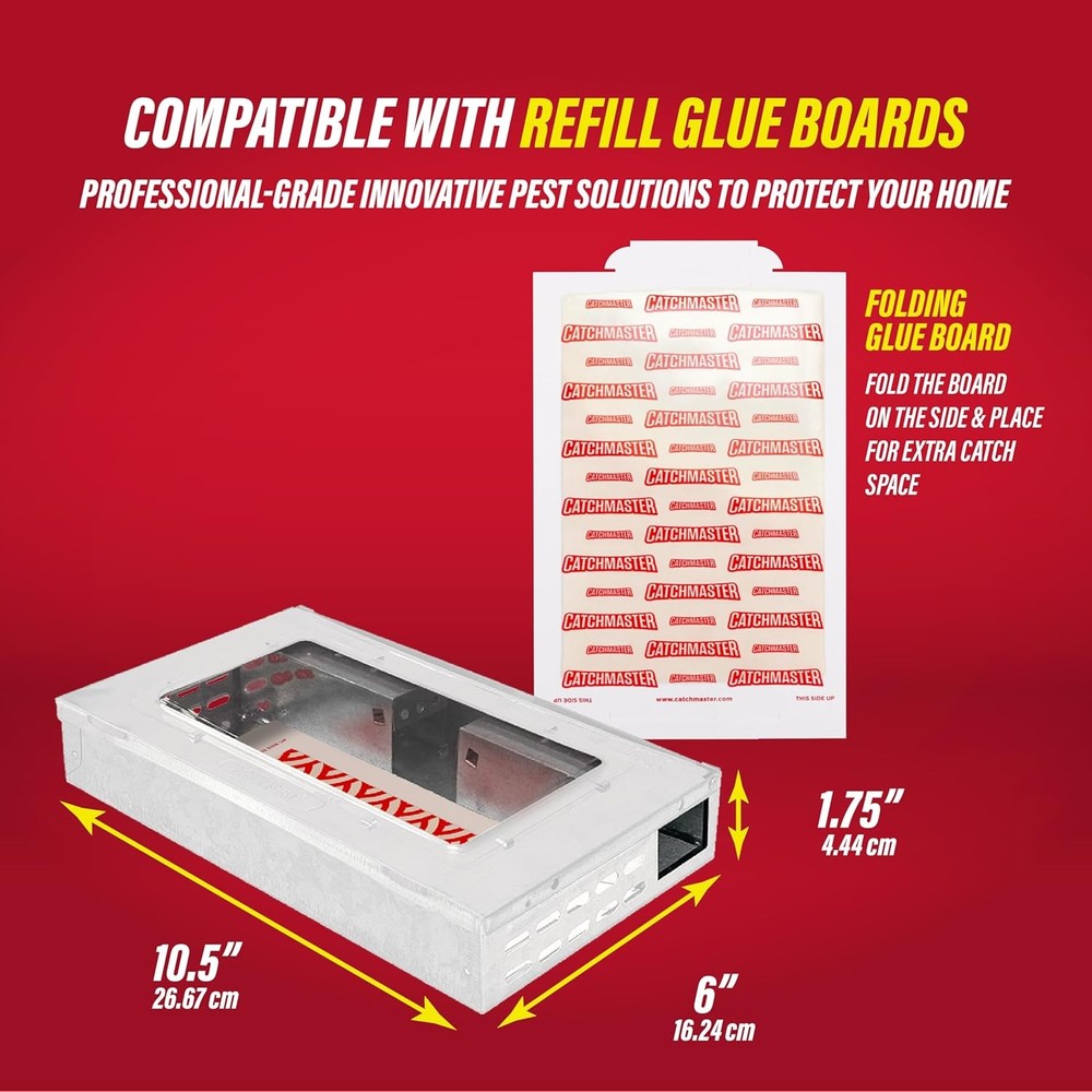Catchmaster Pro Series Multi-Catch Mouse Trap Includes Replaceable Glue Board