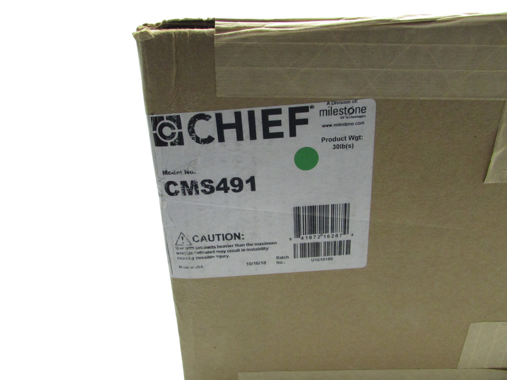 CHIEF CMSUNV1 AV SHELF FOR CMS491