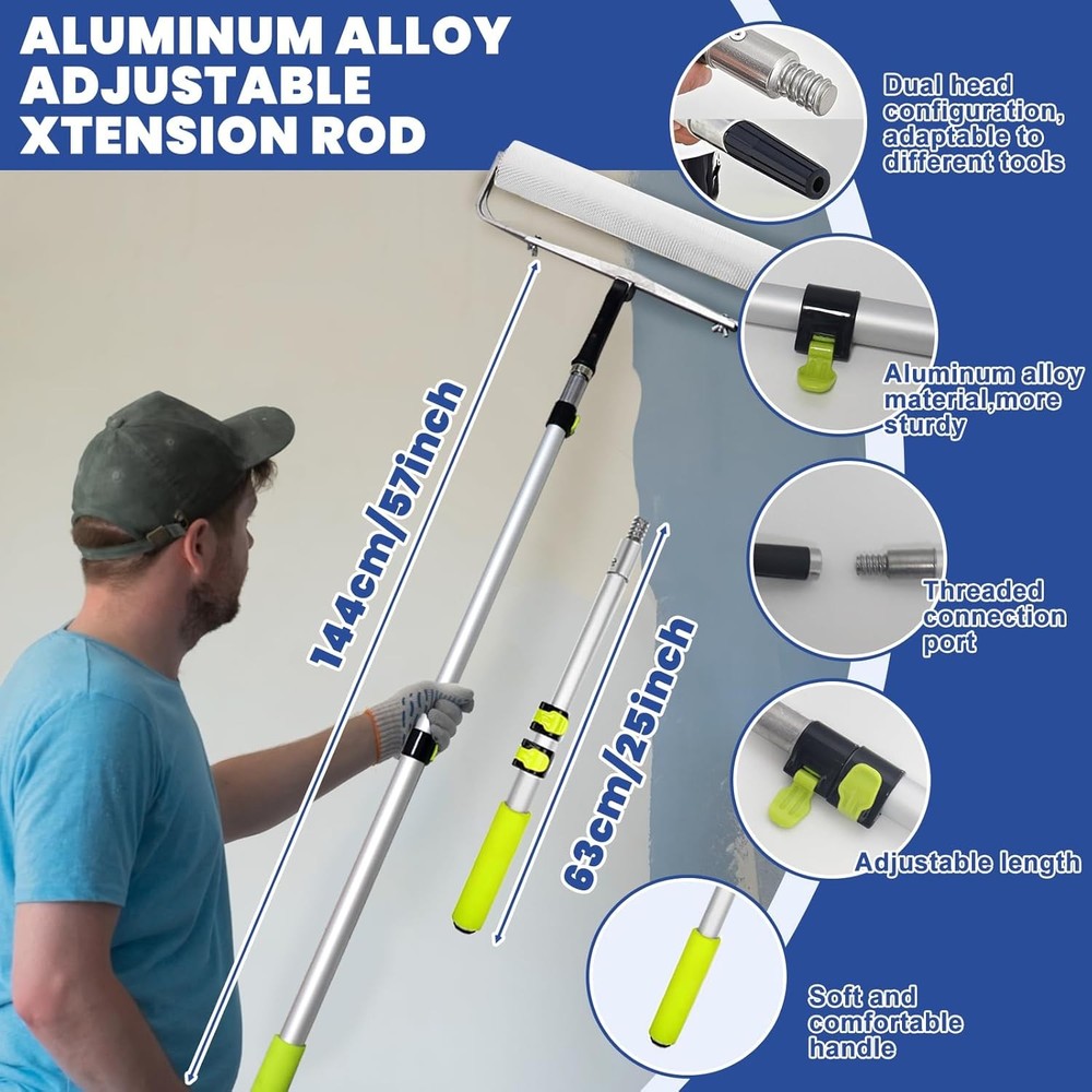 Self-Levelling Cement Tool Kit, Epoxy Floor Kit, Spike Roller for Self Leveling,