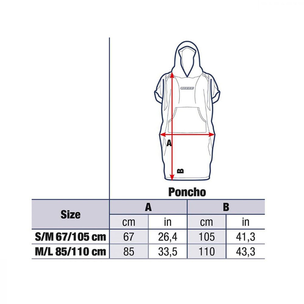 Cressi Poncho / Changing Robe - Blue